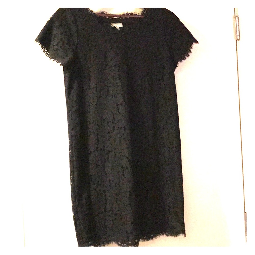 Black Joie Lace Mini Dress